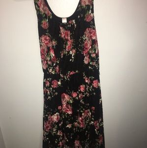 Black Dress with flowers